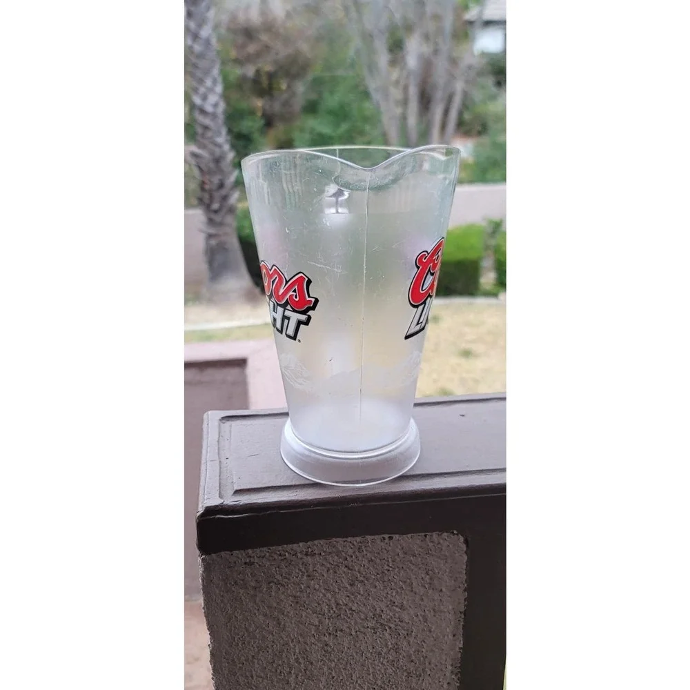 Vtg Coors Light Beer Pitcher 52oz